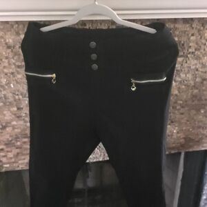 Stylish Black High Waist Skinny Pants